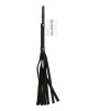 Sex & Mischief Faux Leather Flogger - Black