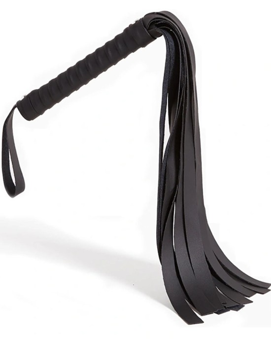 Sex & Mischief Faux Leather Flogger - Black