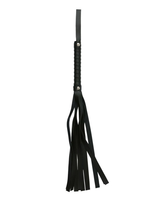 Sex & Mischief Faux Leather Flogger - Black