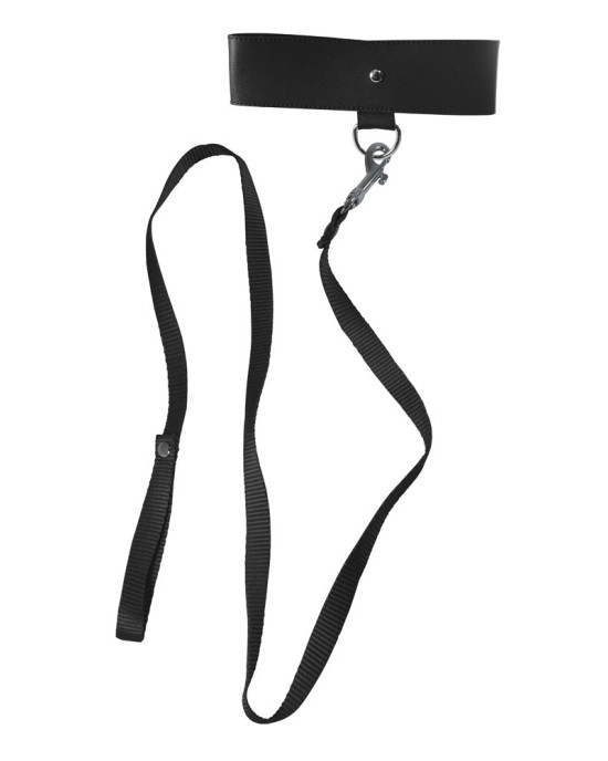 Sex & Mischief Leash & Collar - Black