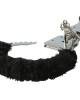 Sex & Mischief Furry Handcuffs - Black