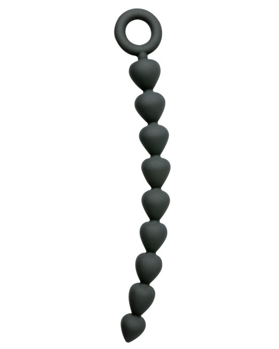 Sex & Mischief Silicone Anal Beads - Black