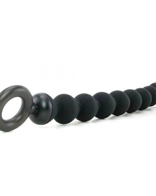 Sex & Mischief Silicone Anal Beads - Black