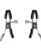 Sex & Mischief Nipple Clips - Silver/Black