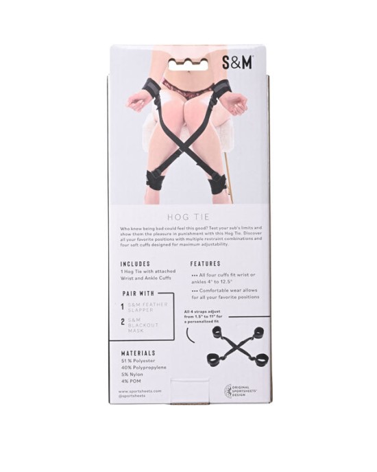 Sex & Mischief Hog Tie - Black