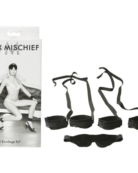 Sex & Mischief Our First Bondage Kit - Black