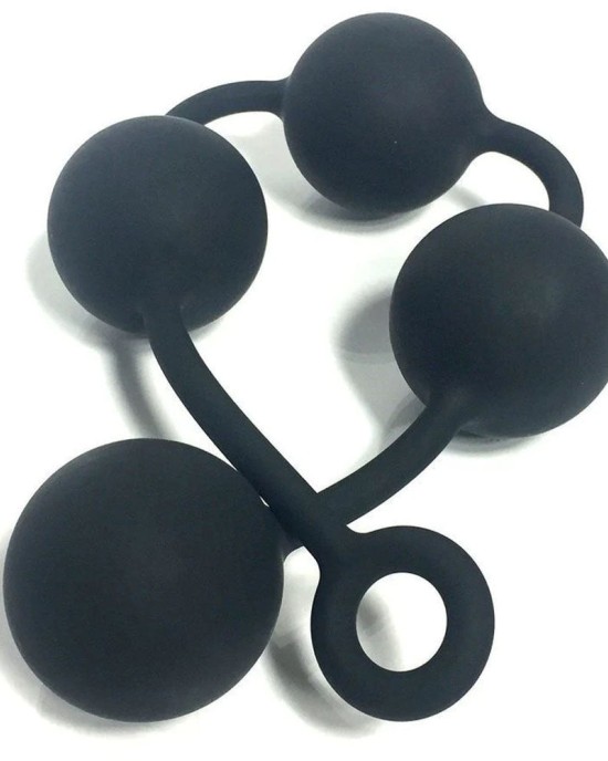 Boneyard Ass Ballz XL Anal Beads - Black