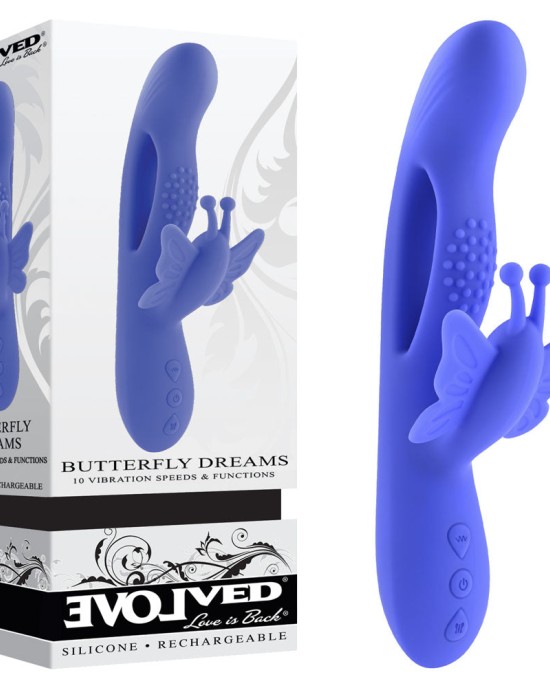 Evolved Butterfly Dreams Vibrator - Purple