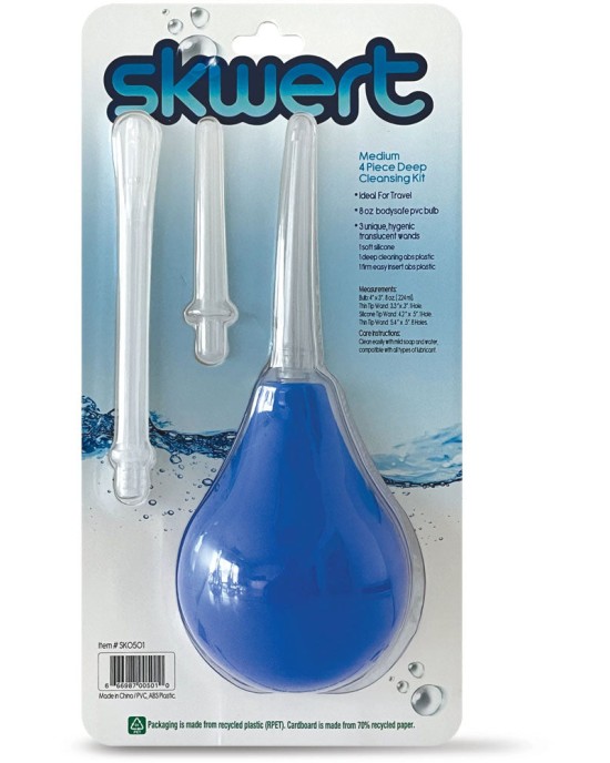 Skwert Medium 8 oz Douche Kit - Blue