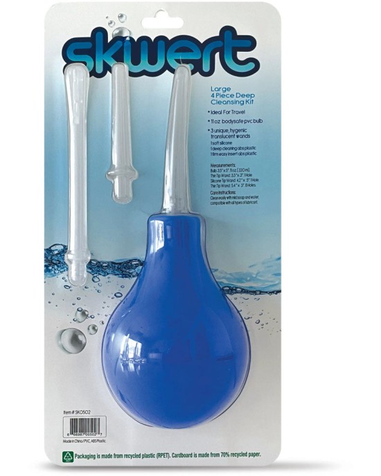 Skwert Medium 11 oz Douche Kit - Blue