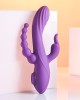 Evolved Fourgasm Triple Vibrator with Suction - Purple