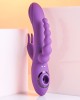 Evolved Fourgasm Triple Vibrator with Suction - Purple