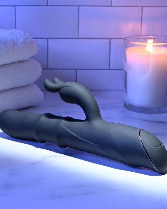 Evolved Ringmaster Rabbit Vibrator - Black