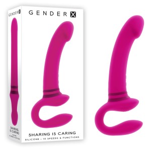 Gender X Sharing Is Caring Strapless Dildo - Pink