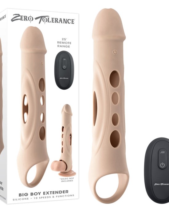 Zero Tolerance Big Boy - Vibrating Penis Extension Sleeve - Flesh