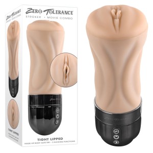 Zero Tolerance Tight Lipped - Vibrating Stroker - Flesh