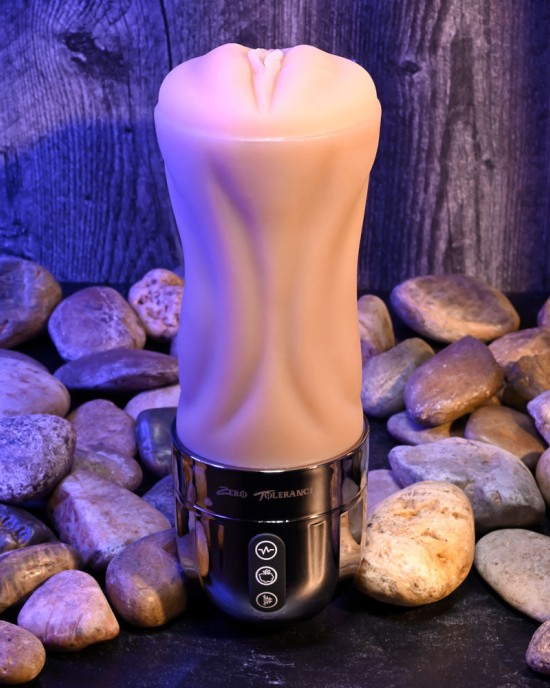 Zero Tolerance Tight Lipped - Vibrating Stroker - Flesh