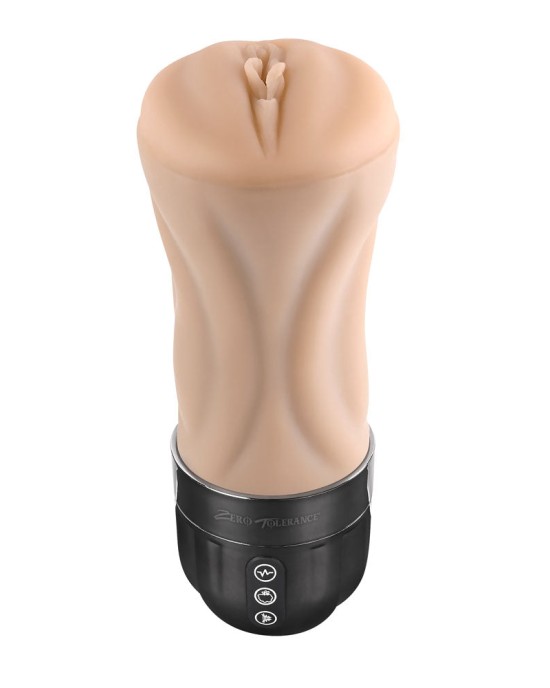 Zero Tolerance Tight Lipped - Vibrating Stroker - Flesh