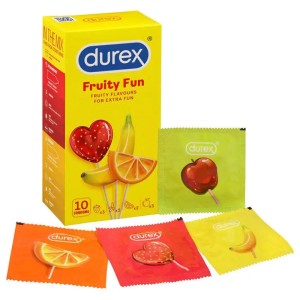 Durex Fruity Fun Condoms - 10 Pack