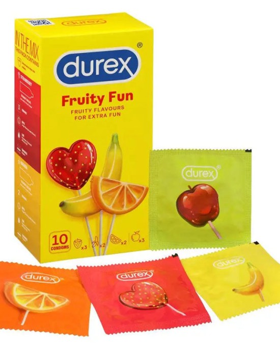 Durex Fruity Fun Condoms - 10 Pack