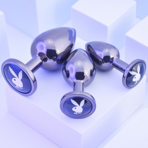 Playboy Pleasure 3 Ways - Metal Butt Plugs - Set of 3 Sizes