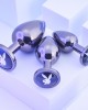 Playboy Pleasure 3 Ways - Metal Butt Plugs - Set of 3 Sizes