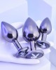 Playboy Pleasure 3 Ways - Metal Butt Plugs - Set of 3 Sizes