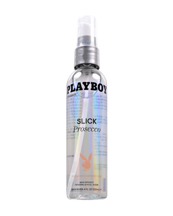 Playboy Pleasure Slick Prosecco Flavoured Water Based Lubricant - 120ml