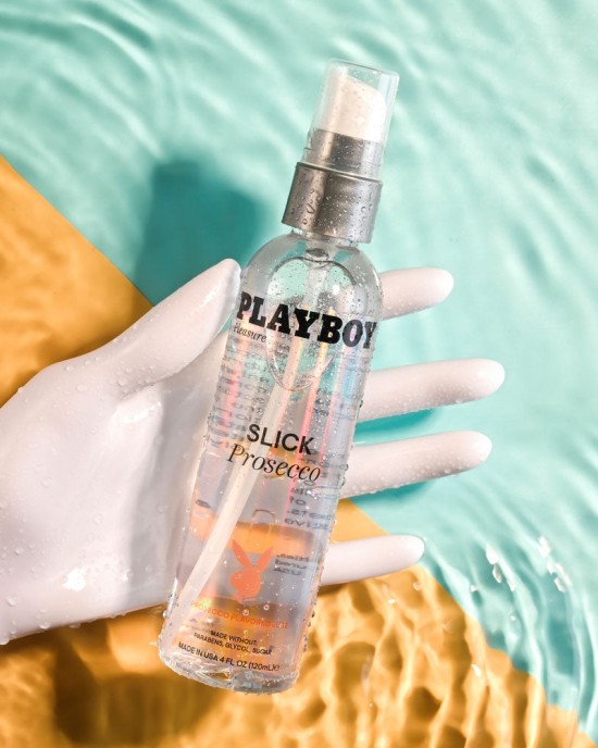 Playboy Pleasure Slick Prosecco Flavoured Water Based Lubricant - 120ml