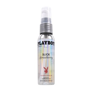 Playboy Pleasure Slick Strawberry Flavoured Water Based Lubricant - 60ml