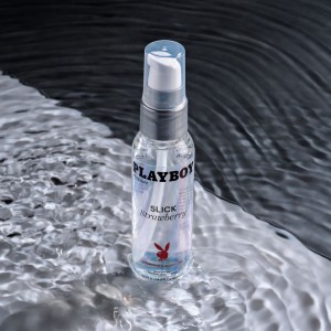 Playboy Pleasure Slick Strawberry Flavoured Water Based Lubricant - 60ml