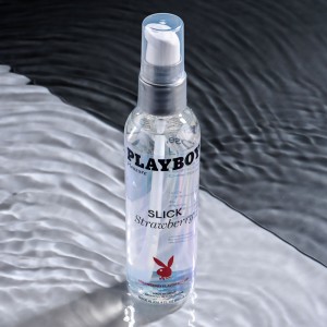 Playboy Pleasure Slick Strawberry Flavoured Water Based Lubricant - 120ml