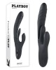 Playboy Pleasure Rapid Rabbit Vibrator - Black