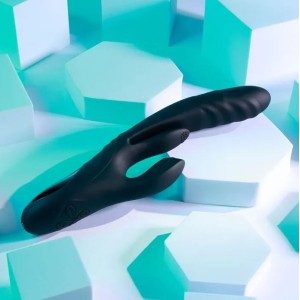 Playboy Pleasure Rapid Rabbit Vibrator - Black