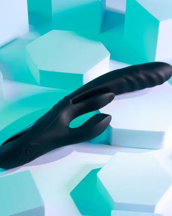 Playboy Pleasure Rapid Rabbit Vibrator - Black