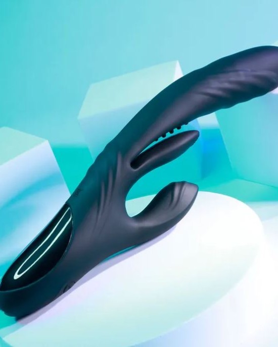 Playboy Pleasure Rapid Rabbit Vibrator - Black