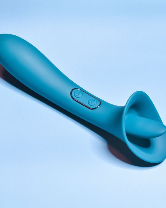 Playboy Pleasure True Indulgence Vibe with Flicking Tip - Teal