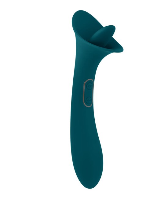 Playboy Pleasure True Indulgence Vibe with Flicking Tip - Teal