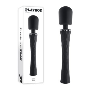 Playboy Pleasure Royal Massage Wand - Black