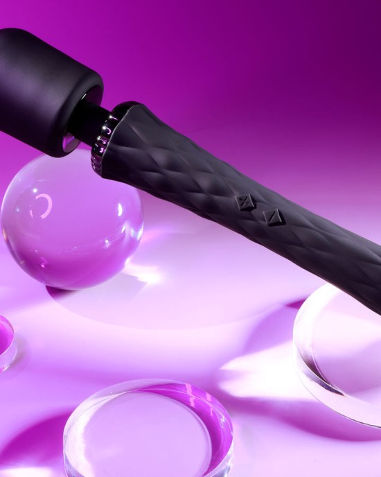 Playboy Pleasure Royal Massage Wand - Black