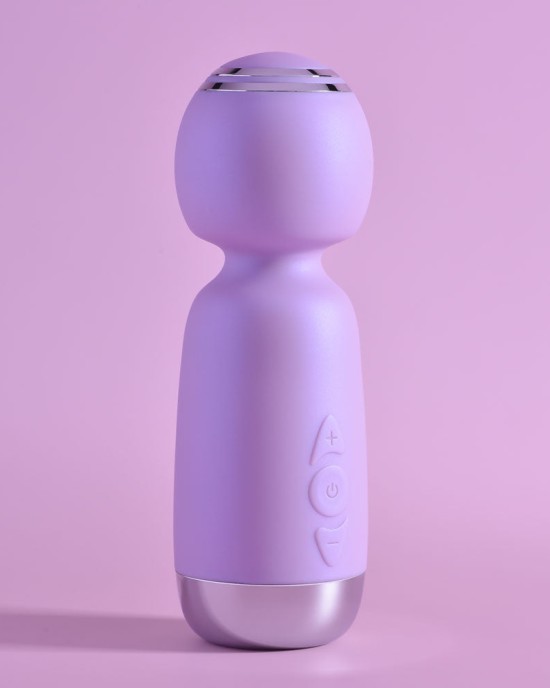 Playboy Pleasure Royal Mini Wand Vibrator - Lilac