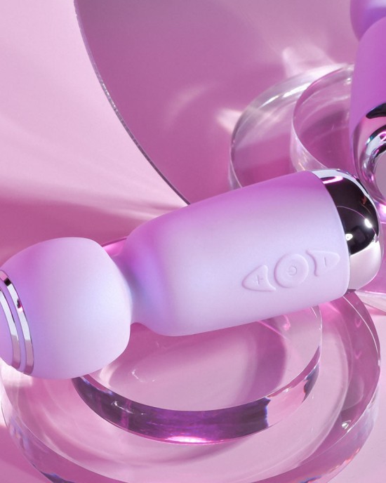 Playboy Pleasure Royal Mini Wand Vibrator - Lilac