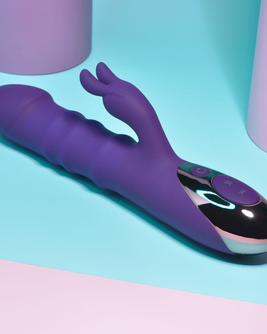 Playboy Pleasure Hop To It Rabbit Vibrator - Purple