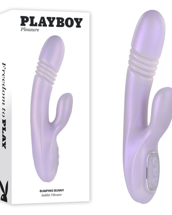 Playboy Pleasure Bumping Bunny - Thrusting & Warming Rabbit - Purple