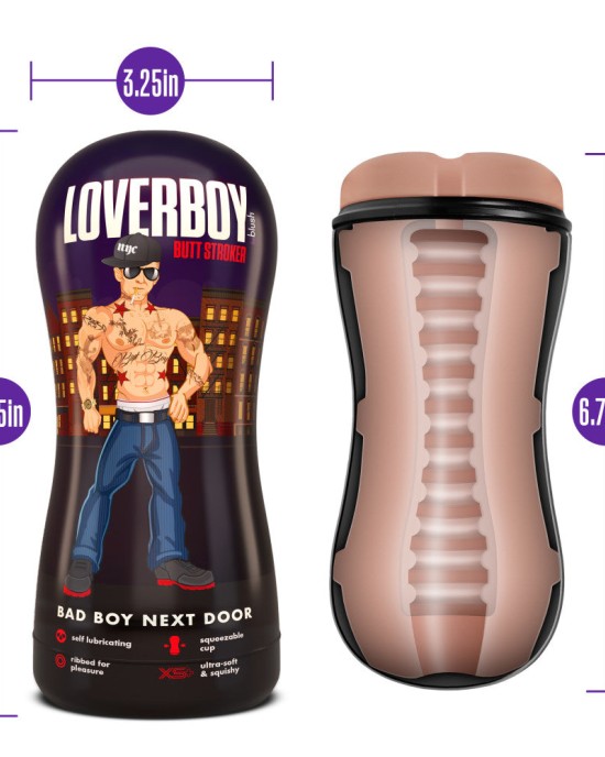 Loverboy Bad Boy Next Door - Flesh Male Ass Stroker