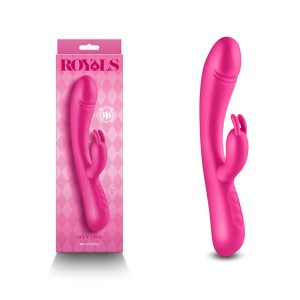 Royals Divine Rabbit Vibrator - Metallic Pink