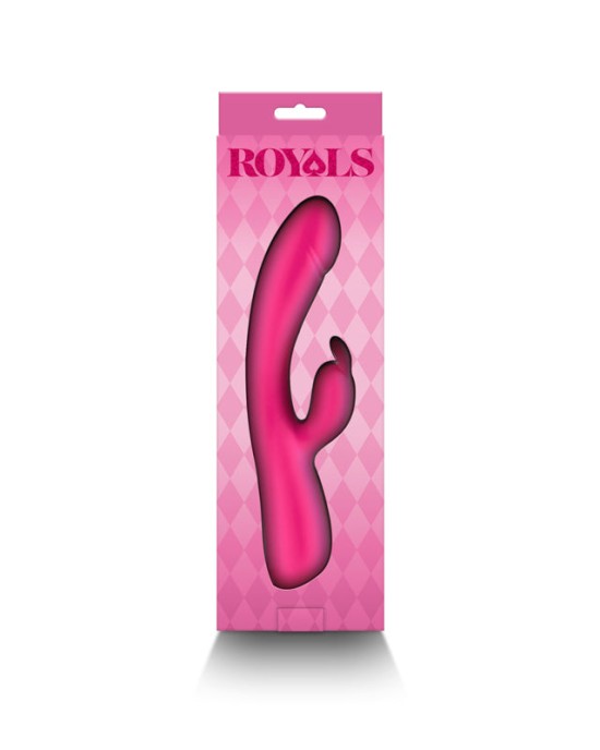 Royals Divine Rabbit Vibrator - Metallic Pink