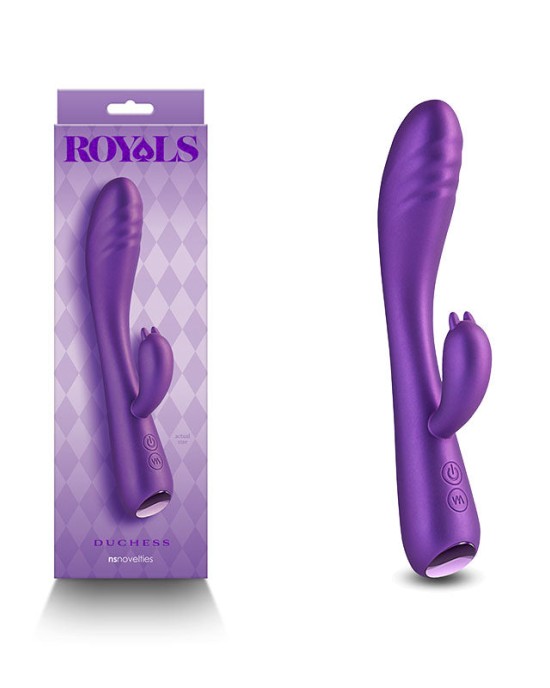 Royals Duchess Rabbit Vibrator - Metallic Purple