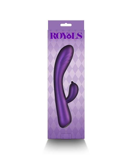 Royals Duchess Rabbit Vibrator - Metallic Purple