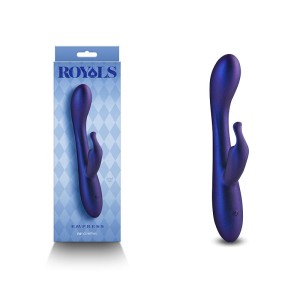 Royals Empress Rabbit Vibrator - Metallic Blue